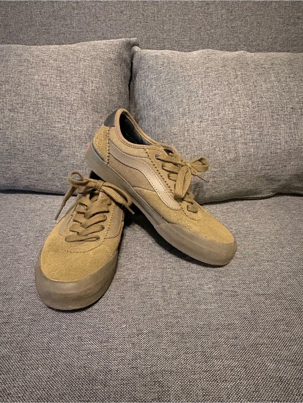 NWOT Vans Old Skool Suede Sneakers in Olive